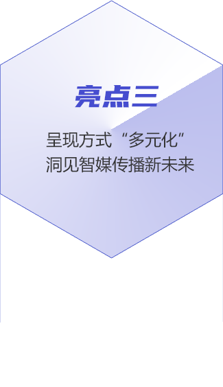 亮點三：呈現(xiàn)方式“多元化” 洞見智媒傳播新未來